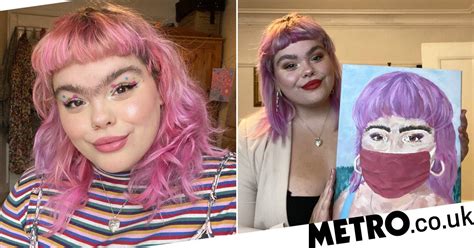 artist called gorilla ignores the bullies and embraces her monobrow