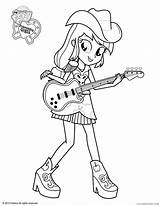 Equestria Coloring Pages Girls Applejack Coloring4free Related Posts sketch template