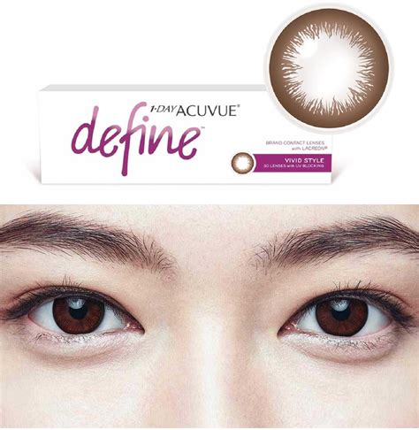day acuvue define vivid style soft coloured contact lenses