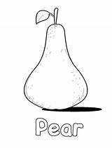 Pear Popular sketch template