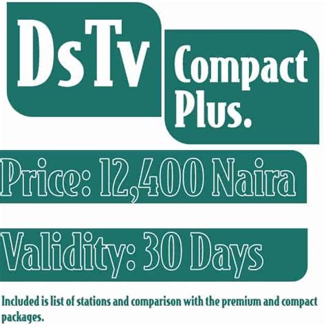 dstv compact  channels list  price  nigeria  naijnaira