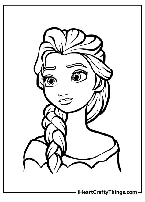 elsa coloring pages images cupcake