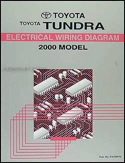 toyota tundra wiring diagram manual original