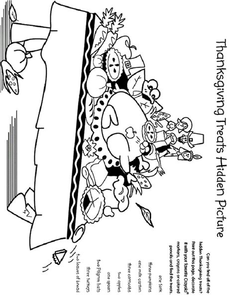 thanksgiving hidden pictures page thanksgiving coloring pages