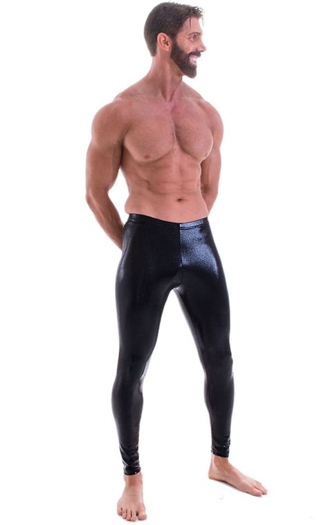 Mens Leggings Tights In Mystique Black