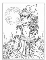 Coloring Adult Pages Gothic Fairy Dark Fantasy Color Visit Witch Getdrawings Getcolorings Epic Sheets sketch template