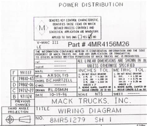 mack wiring diagram chassis series le