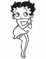Betty Boop Coloring Pages Printable Gangster Clipart Book Drawing Easy  Cartoon Colorear Sheets Color Domo Cliparts Gorgeous Print Adult sketch template