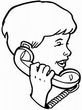 Telephone Talking Child Vinyl Decals Customize Sticker Line Signspecialist Beevault Pages sketch template