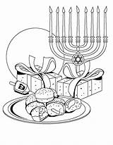 Coloring Hanukkah Pages Menorahs Chanukah Jewish Chanuka Holiday Symbols Family Holidays sketch template