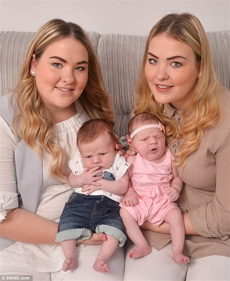 twin sisters defy odds as they give birth on the same ward just hours apart daily mail online