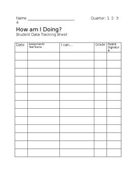 student data tracking sheet  bianca schoeman tpt