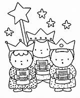 Coloring Kings Three Wise Pages Men Getcolorings Printable Color Cartoon sketch template