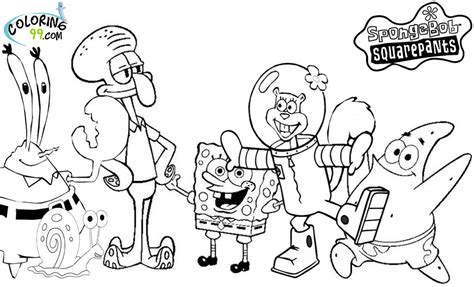 spongebob coloring pages the sun flower pages