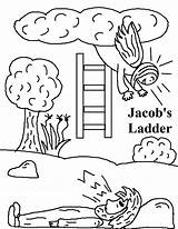Jacob Ladder Coloring Esau Jacobs Dream Pages Color Template Netart Print sketch template