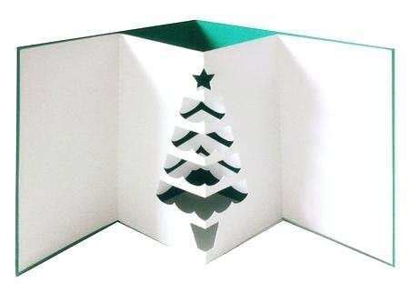 pop  card templates christmas tree cards design templates