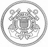 Uscg Seals Insignia Coastguard Marines Coloringhome sketch template