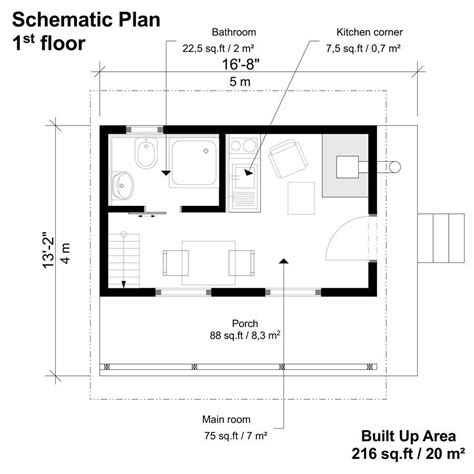 bedroom cabin  loft floor plans  detailed materials list awesome floor plan
