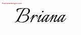 Briana Bessie Name Designs Tattoo Calligraphic Cursive Graffiti Freenamedesigns sketch template