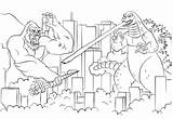 Kong Godzilla King Coloring Vs Pages Printable Categories sketch template