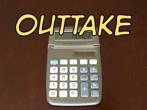 calculator cash hack outtake youtube