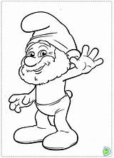 Coloring Pages Smurf Characters Smurfs Dinokids Outline Cartoon Person Colouring Close Popular sketch template