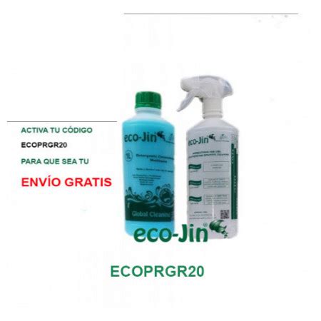 eco jin spa  litro detergente higienizante concentrado