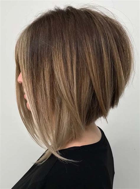 trendy stacked bob haircuts with long textured layers