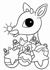 Rudolph Coloring Reindeer Pages Nosed Red Christmas Nose Kids Printable Colouring Drawing Sheets Ornament Rocks Fun Adult Decorates Children Rudolphs sketch template