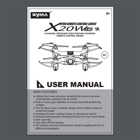 syma  mini pocket drone manual picture  drone