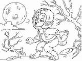 Werewolf Werwolf Coloringpages4u sketch template