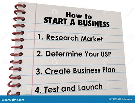 start business company launch list stock illustration illustration  proposition
