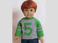 American Girl Boy Doll Clothes Numbered Baseball by Minipparel