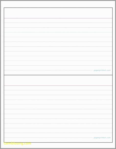 printable index cards template printable templates