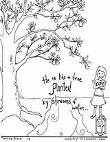 Coloring Planted Water Streams Pslam Psalm Ministry Children  Jpeg Customize Advanced Users Same Uploaded Illustration Right Also Preview sketch template
