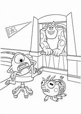 University Coloring Monsters Pages Sulley Mike Monster Fun Colouring Disney Room Barges Printable Into Kids Coloriage Inc Characters Print Choose sketch template