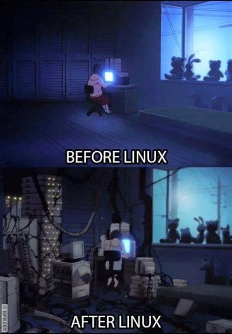 Nixcraft 🐧 On Twitter Before And After Linux Be Like