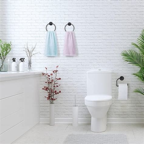 pcs bathroom hardware set towel rings  toilet paper holder  screws  sale bed bath