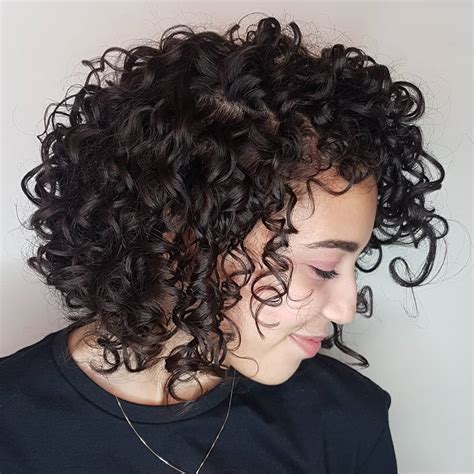 a line curly bob wavy haircut