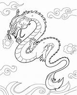 Dragon Pages Chinese Coloring Beautiful Printable Majestic Kids China sketch template