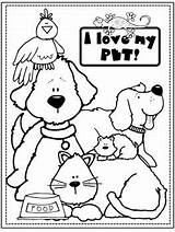Coloring Pets Pet Pages Preschool Kids Theme Sheets Animal Teacherspayteachers sketch template