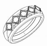 Ring Coloring Drawing Wedding Rings Sketch Jewelry Pages Printable Sheets Two Elegant Choose Board Alliance Coloringpagesfortoddlers sketch template