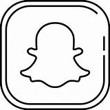 Snapchat Roundicons Designed Flaticon sketch template