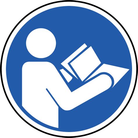 read instruction manual symbol clipart full size clipart