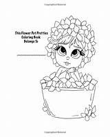 Coloring Sunshine Lacy Flower Pot Colouring Amazon Pages Books Magical Pretties Volume Book Adult sketch template