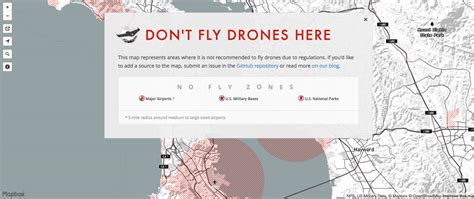 dont fly drones   crowdsourced map  local drone  fly zones   united states