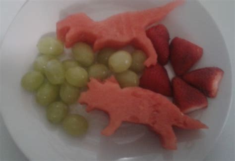 dinosaur fruit fun plate real recipes  mums
