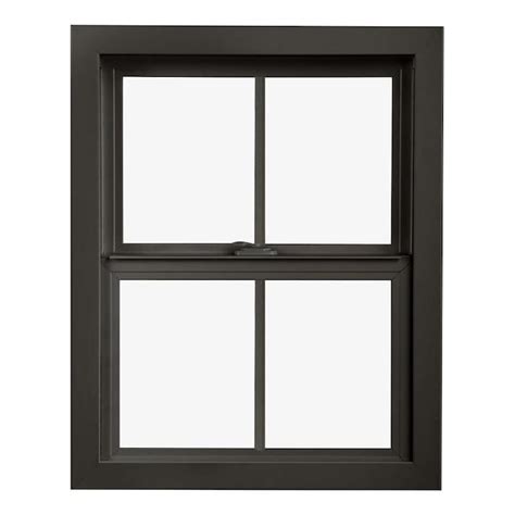 pella impervia      fiberglass replacement brown single hung window   single