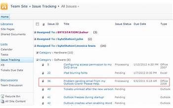 Team Issue Tracker for Outlook & SharePoint screenshot #2