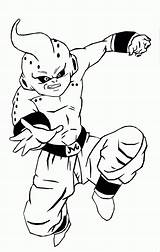 Buu Kid Coloring Pages Dbz Majin Colouring Drawings Vegeta Pure Evil Popular sketch template
